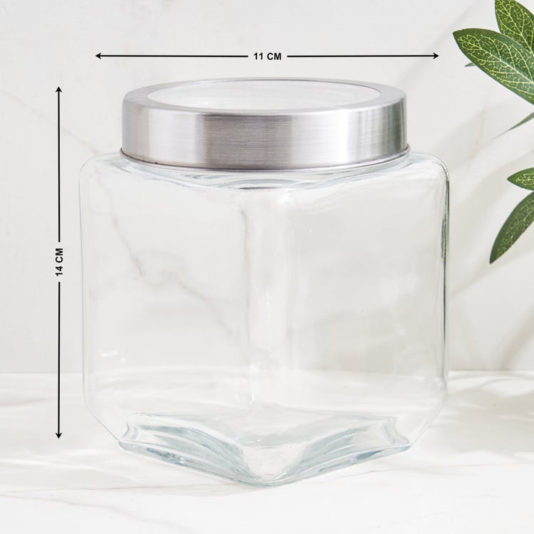 Corsica Roven Set of 4 Glass Storage Jars with Lid