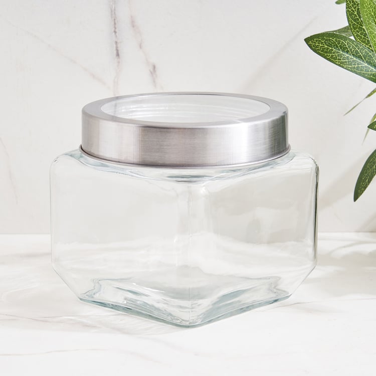 Corsica Roven Set of 4 Glass Storage Jars with Lid