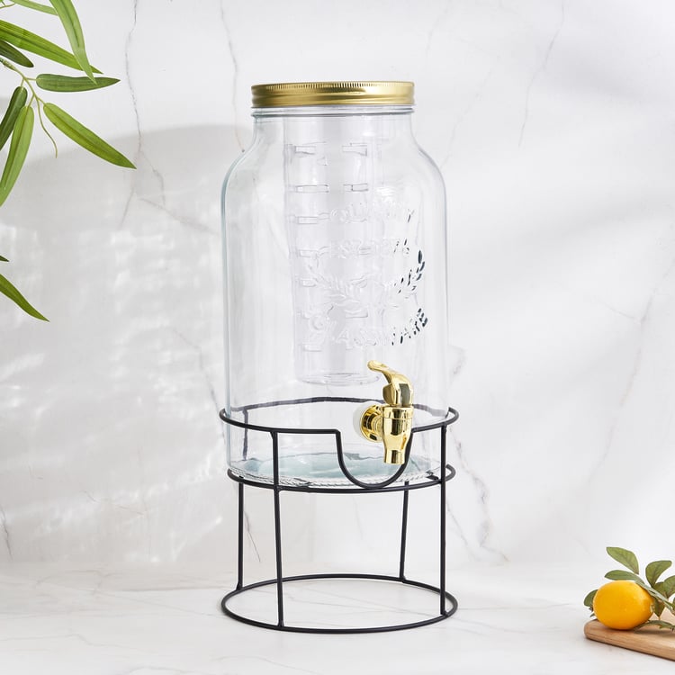 Corsica Bree Glass Dispenser with Stand - 5.6L