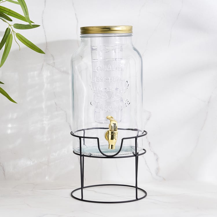 Corsica Bree Glass Dispenser with Stand - 5.6L