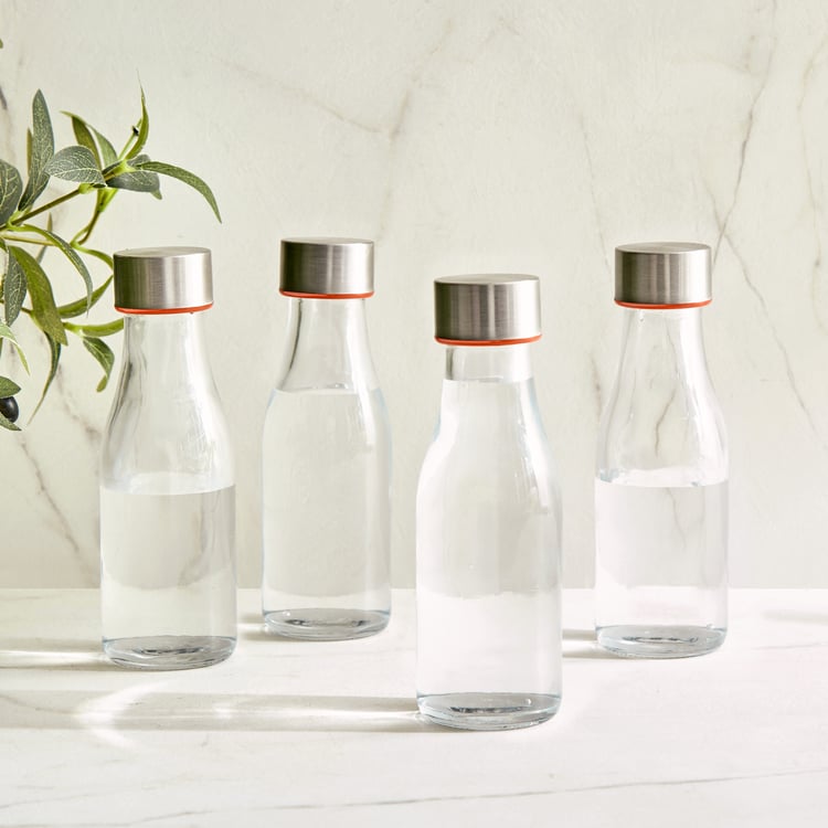 Corsica Orla Set of 4 Glass Bottles - 250ml