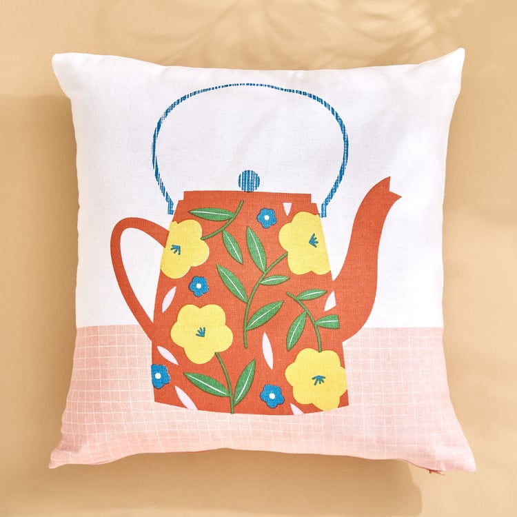 Pacific Vera Kettle Set of 5 Printed Cushion Covers - 40x40cm