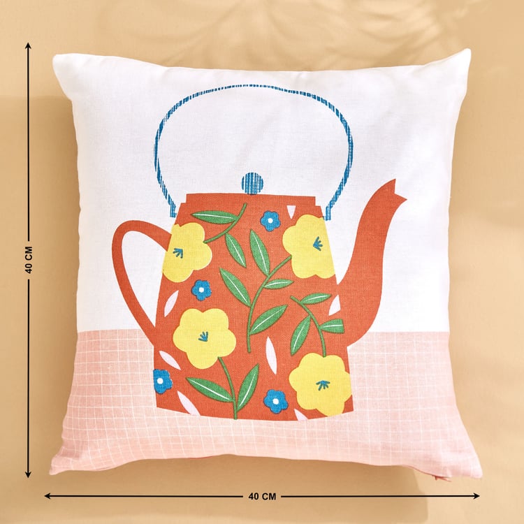 Pacific Vera Kettle Set of 5 Printed Cushion Covers - 40x40cm