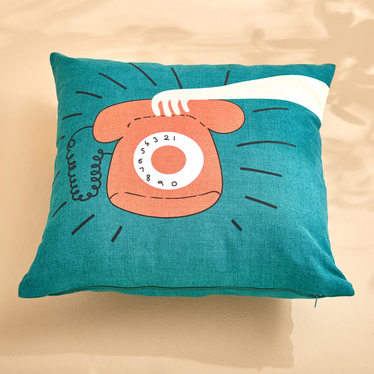 Pacific Vera Telephone Set of 5 Printed Cushion Covers - 40x40cm