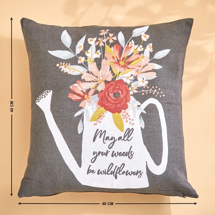 Pacific Vera Wildflower Set of 5 Printed Cushion Covers - 40x40cm