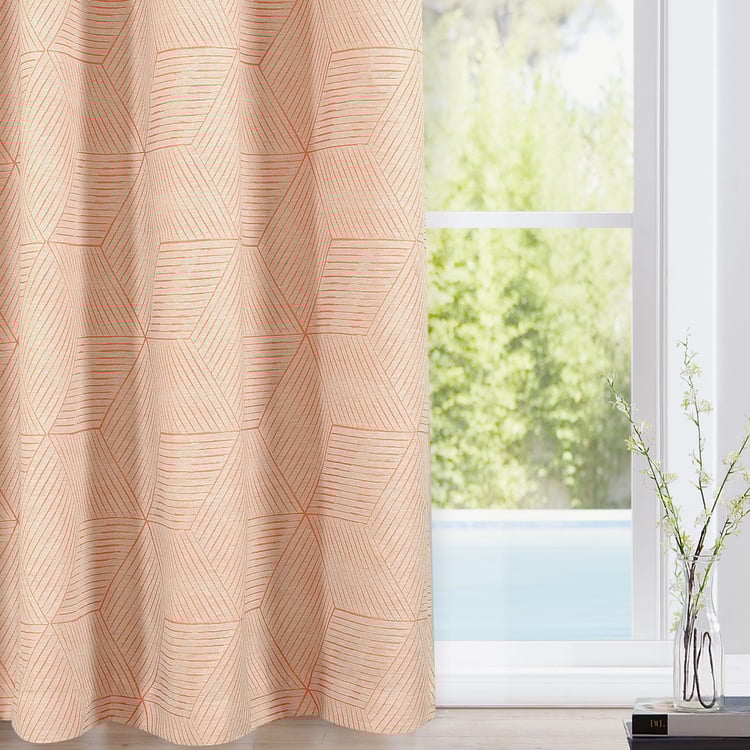DECO WINDOW Premium Set of 2 Printed Room Darkening Door Curtains - 7ft