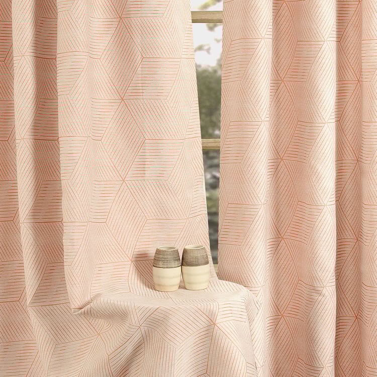 DECO WINDOW Premium Set of 2 Printed Room Darkening Door Curtains - 7ft