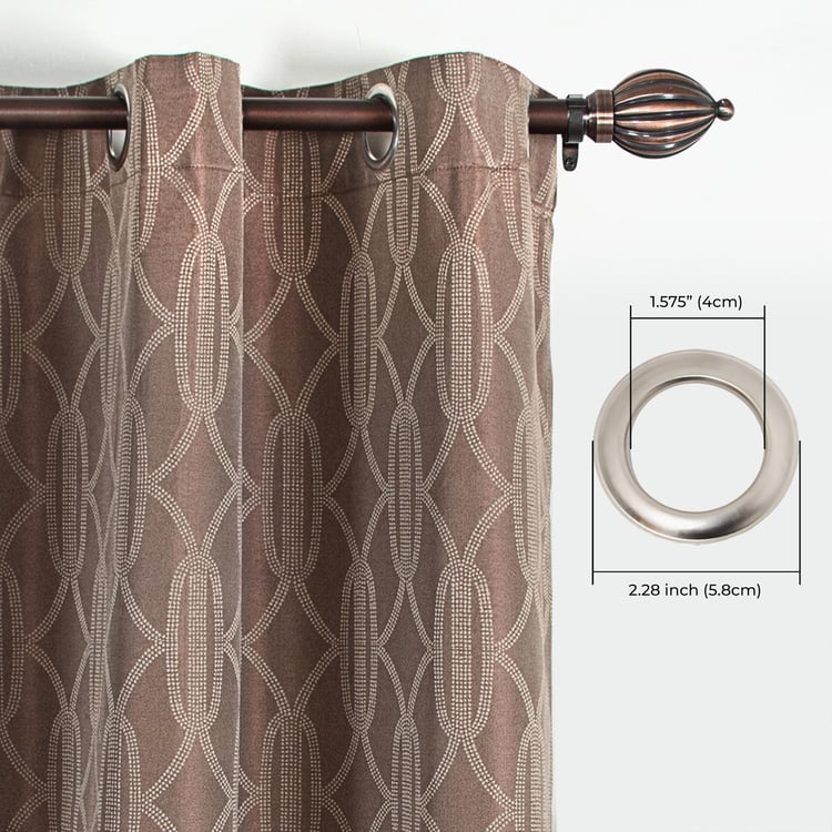 DECO WINDOW Premium Set of 2 Jacquard Room Darkening Door Curtains