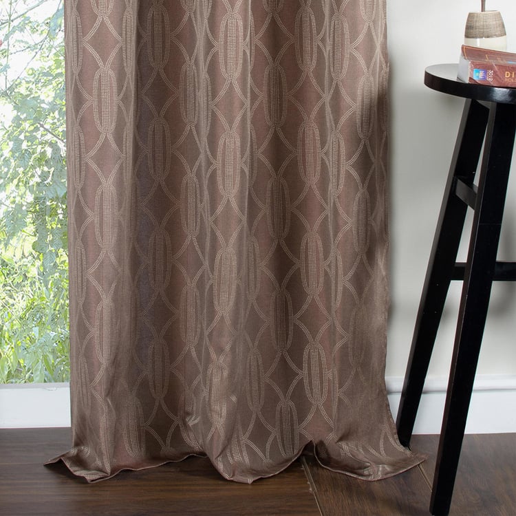 DECO WINDOW Premium Set of 2 Jacquard Room Darkening Door Curtains