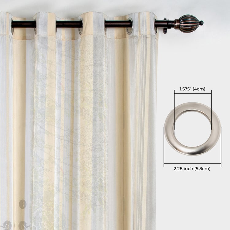 DECO WINDOW Premium Set of 2 Sheer Door Curtains