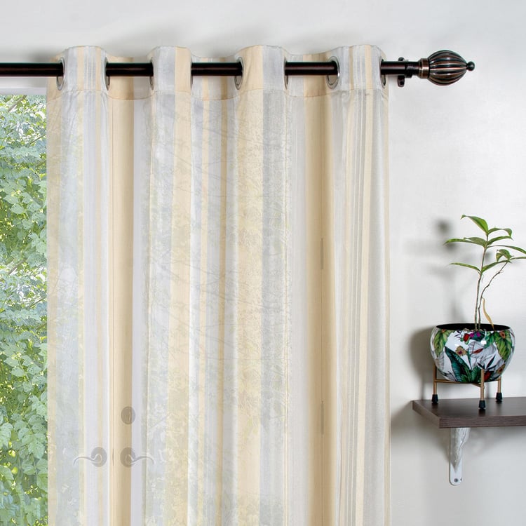 DECO WINDOW Premium Set of 2 Sheer Door Curtains