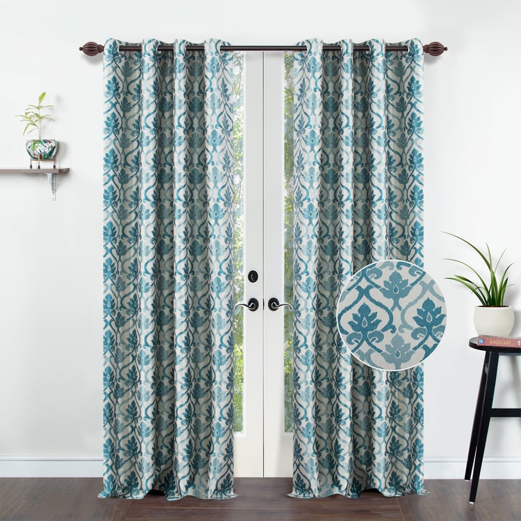 DECO WINDOW Premium Set of 2 Printed Room Darkening Door Curtains