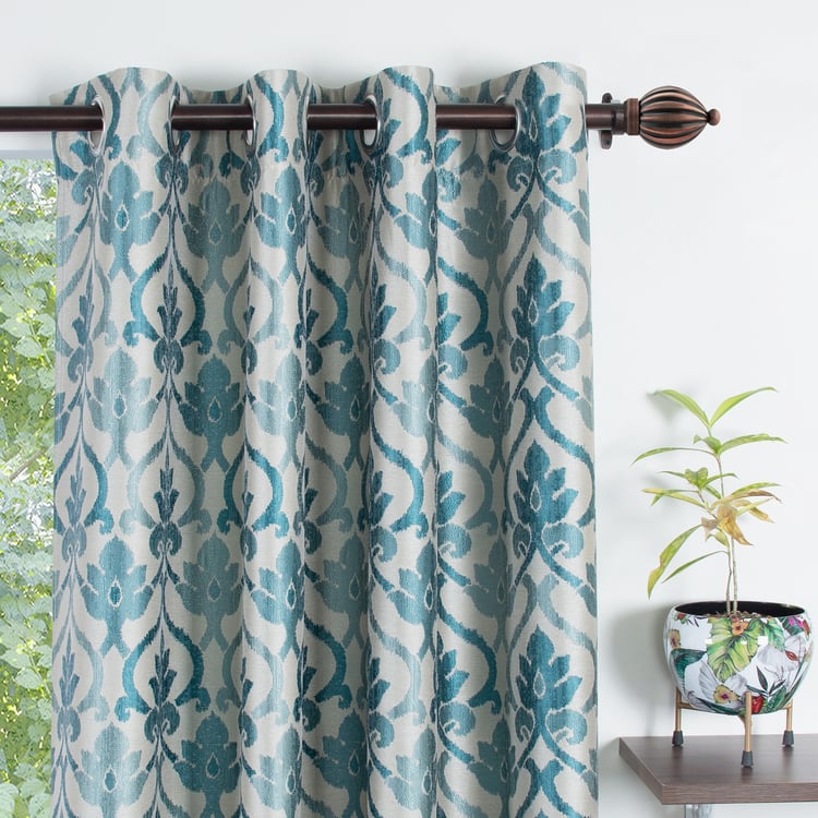 DECO WINDOW Premium Set of 2 Printed Room Darkening Door Curtains