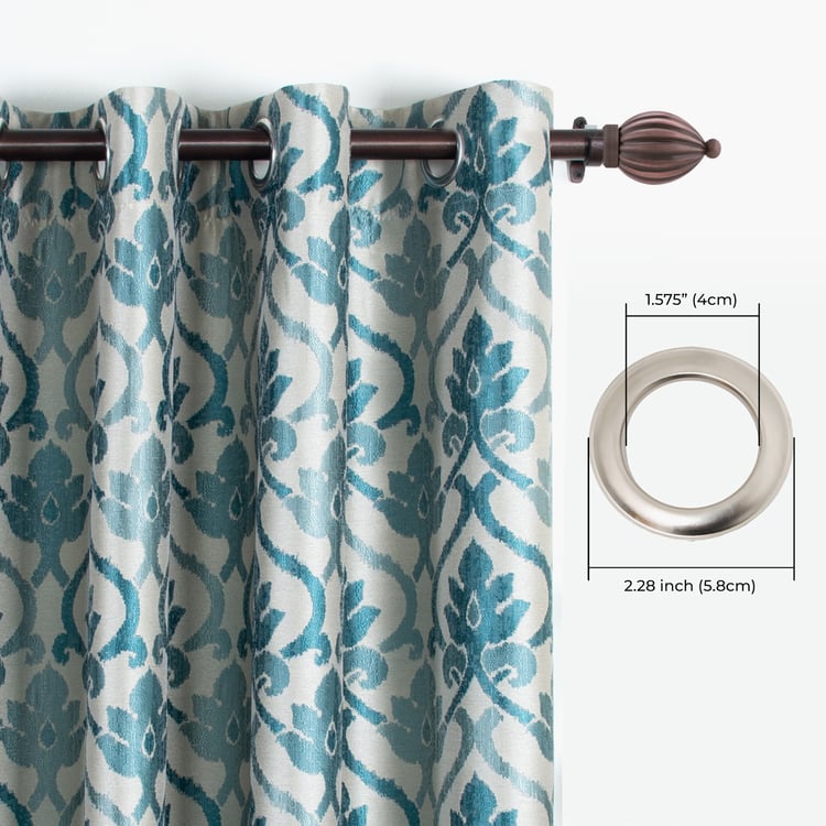 DECO WINDOW Premium Set of 2 Printed Room Darkening Door Curtains