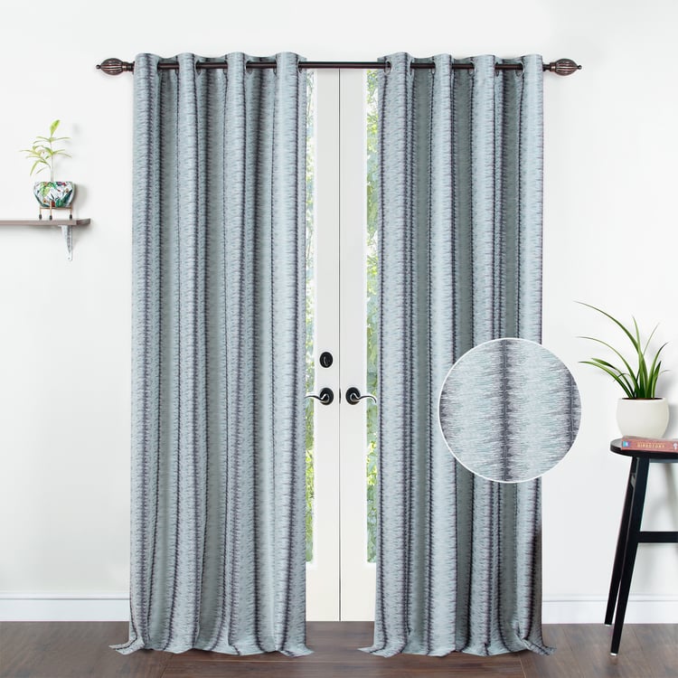 DECO WINDOW Premium Set of 2 Printed Room Darkening Door Curtains