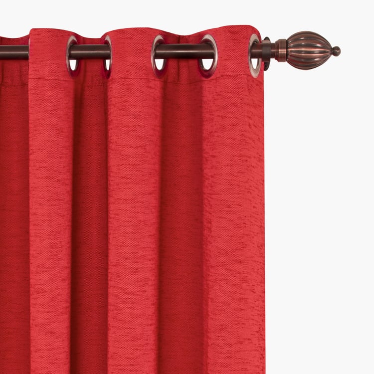 DECO WINDOW Premium Set of 2 Woven Room Darkening Door Curtains