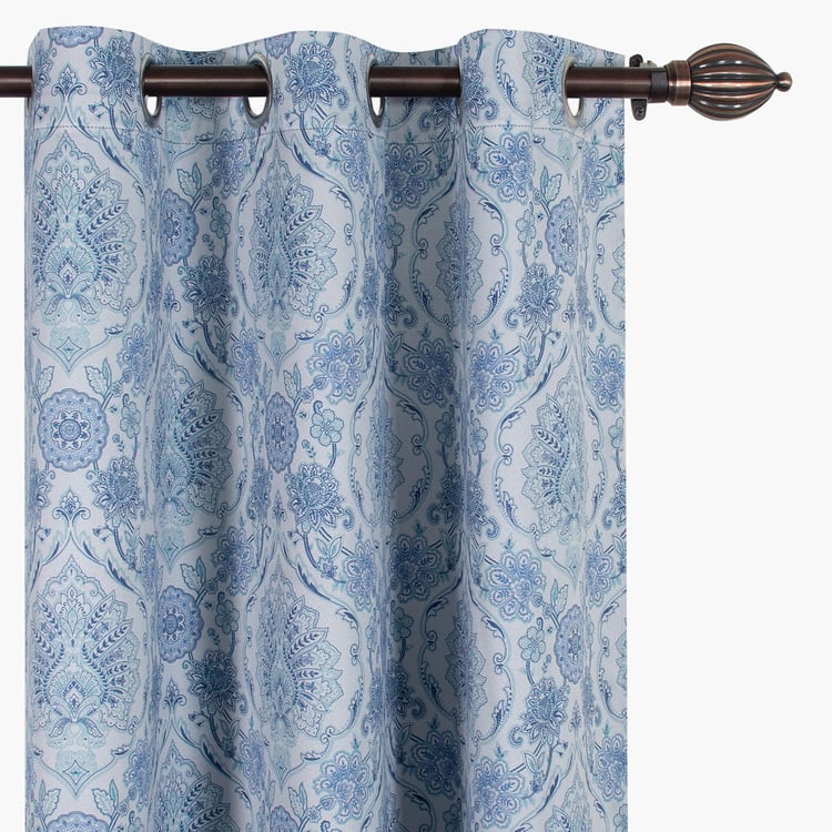 DECO WINDOW Premium Set of 2 Printed Room Darkening Door Curtains