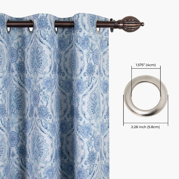 DECO WINDOW Premium Set of 2 Printed Room Darkening Door Curtains