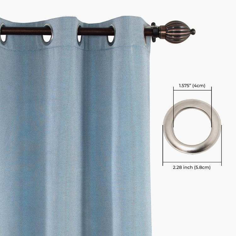 DECO WINDOW Premium Set of 2 Room Darkening Door Curtains - 7ft