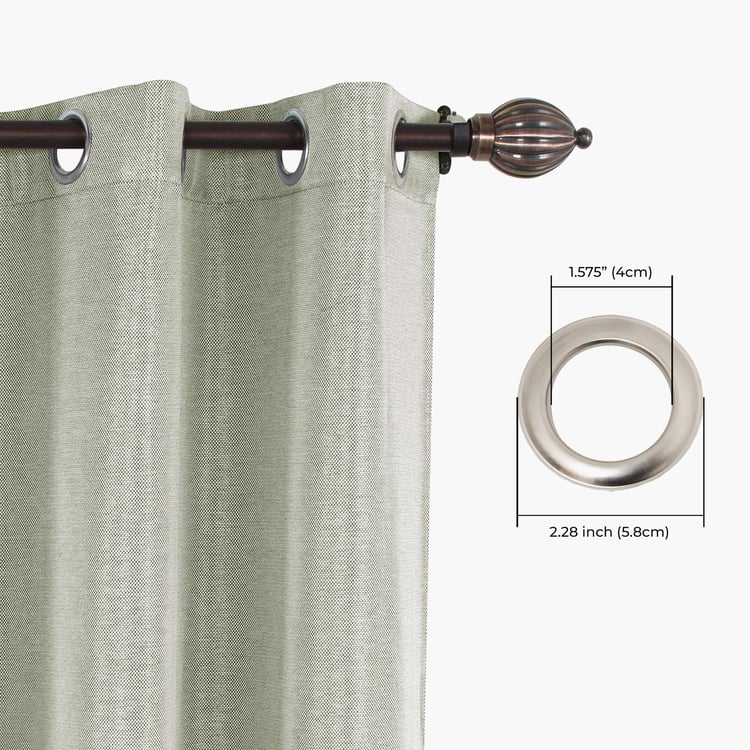 DECO WINDOW Premium Set of 2 Room Darkening Door Curtains - 7ft