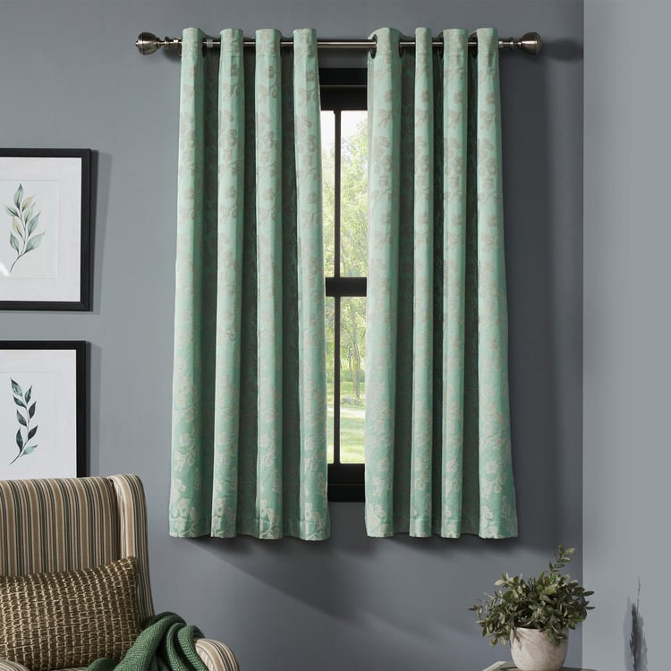 DECO WINDOW Horticulture Green Set of 2 Blackout Window Curtains