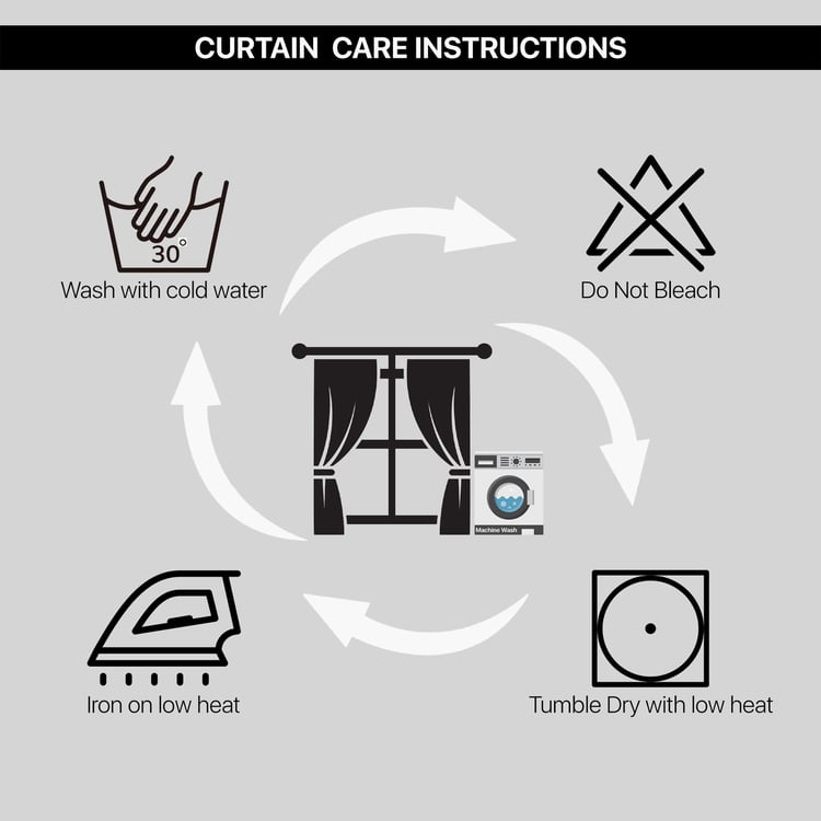 DECO WINDOW Pristine Ivory Set of 2 Blackout Door Curtains