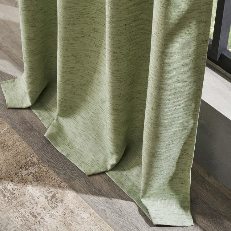 DECO WINDOW Horticulture Green Set of 2 Blackout Door Curtains