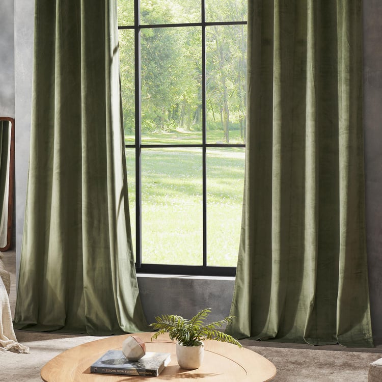 DECO WINDOW Set of 2 Blackout Door Curtains