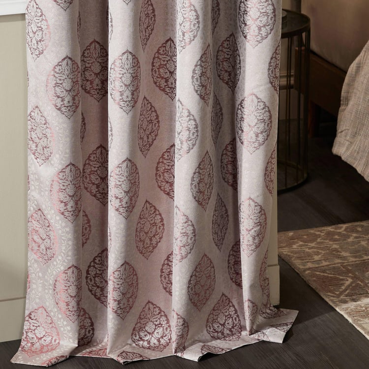 DECO WINDOW Heirloom Red Set of 2 Blackout Door Curtains