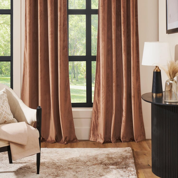 DECO WINDOW Set of 2 Blackout Door Curtains