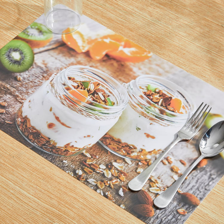 Corsica Mandarin Brew Set of 6 Polypropylene Printed Placemats