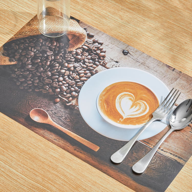 Corsica Mandarin Brew Set of 6 Polypropylene Printed Placemats