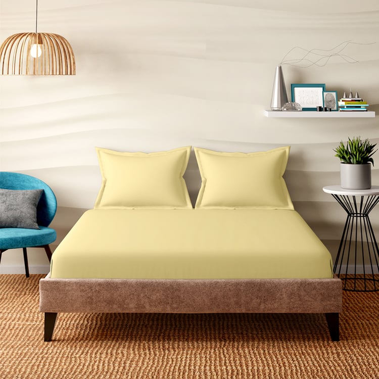 PORTICO Evita Cotton 400TC 3Pcs Super King Bedsheet Set