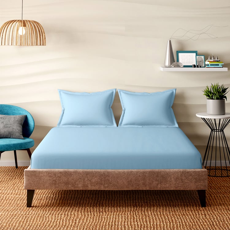 PORTICO Evita Cotton 400TC 3Pcs Super King Bedsheet Set