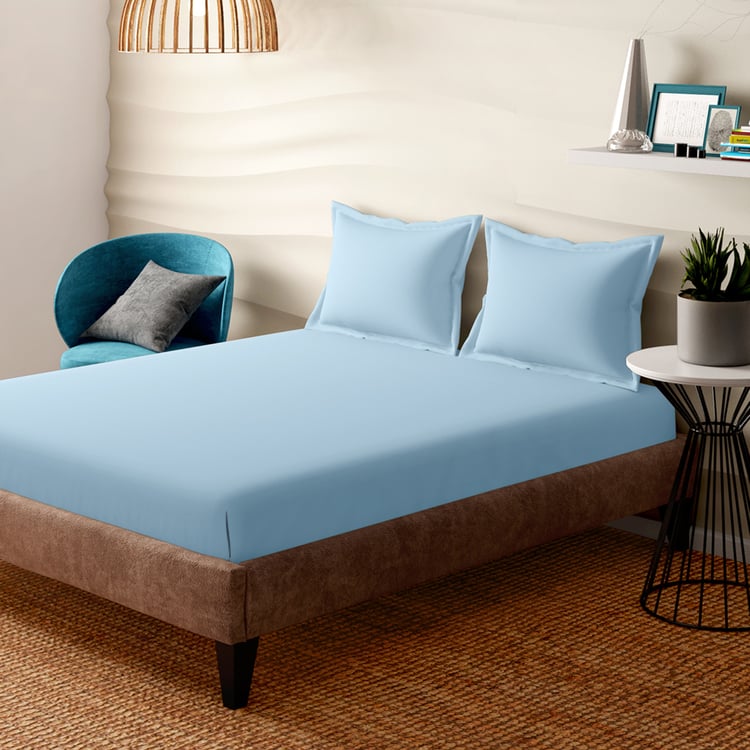 PORTICO Evita Cotton 400TC 3Pcs Super King Bedsheet Set