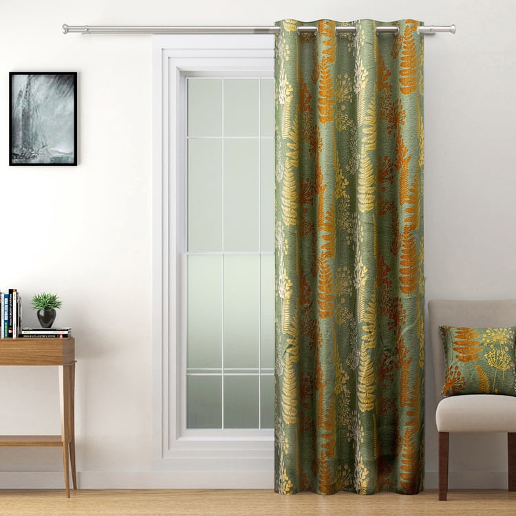 SWAYAM Sigma Printed Room-Darkening Door Curtain