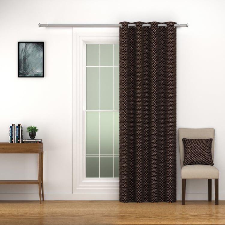 SWAYAM Marble Blackout Door Curtain