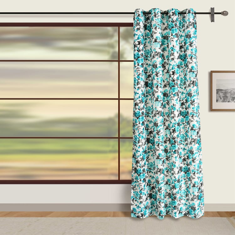 SWAYAM Omega Printed Room-Darkening Door Curtain