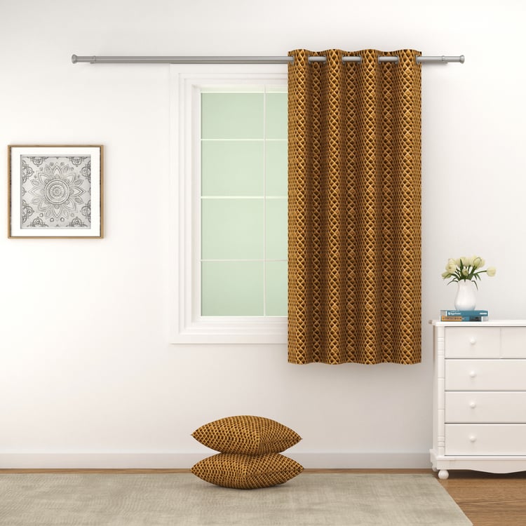 SWAYAM Marble Blackout Window Curtain