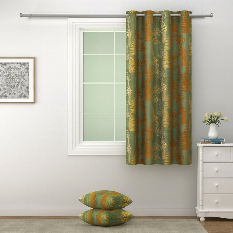 SWAYAM Sigma Printed Room-Darkening Window Curtain