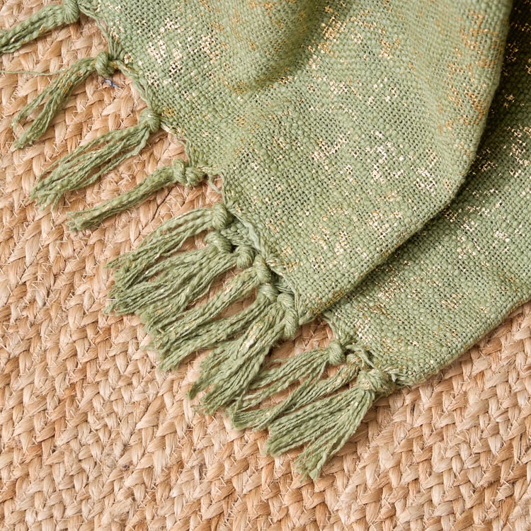 Home Shores Cotton Foil Printed Single Throw