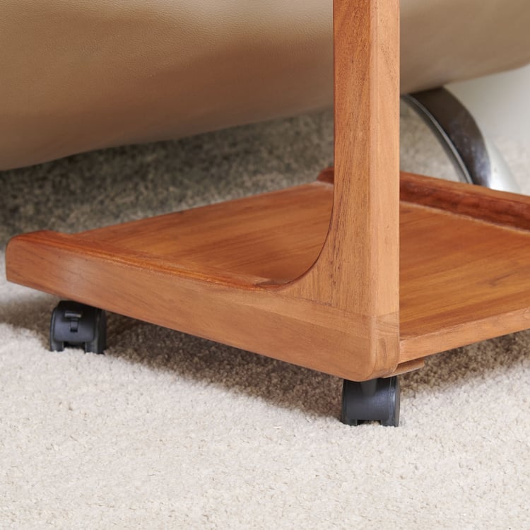 Amanda Solid Wood End Table - Wanlut