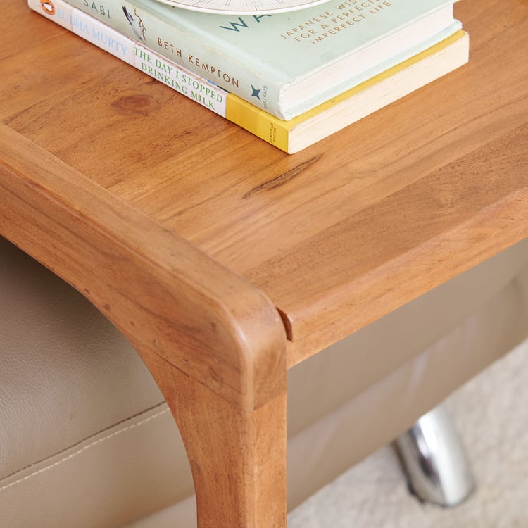 Amanda Solid Wood End Table - Wanlut