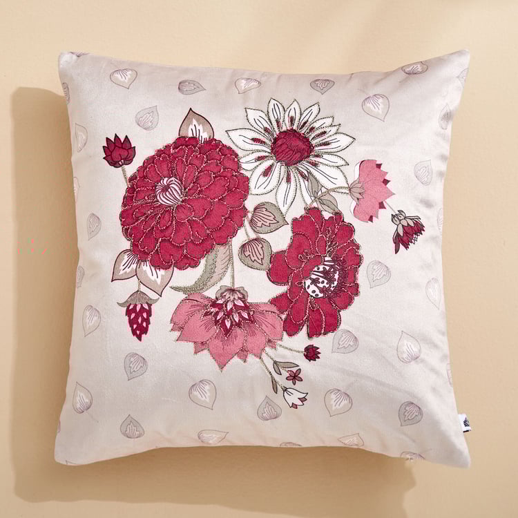 Extravagance Modern Majestic Floral Print Cushion Cover - 30x30cm