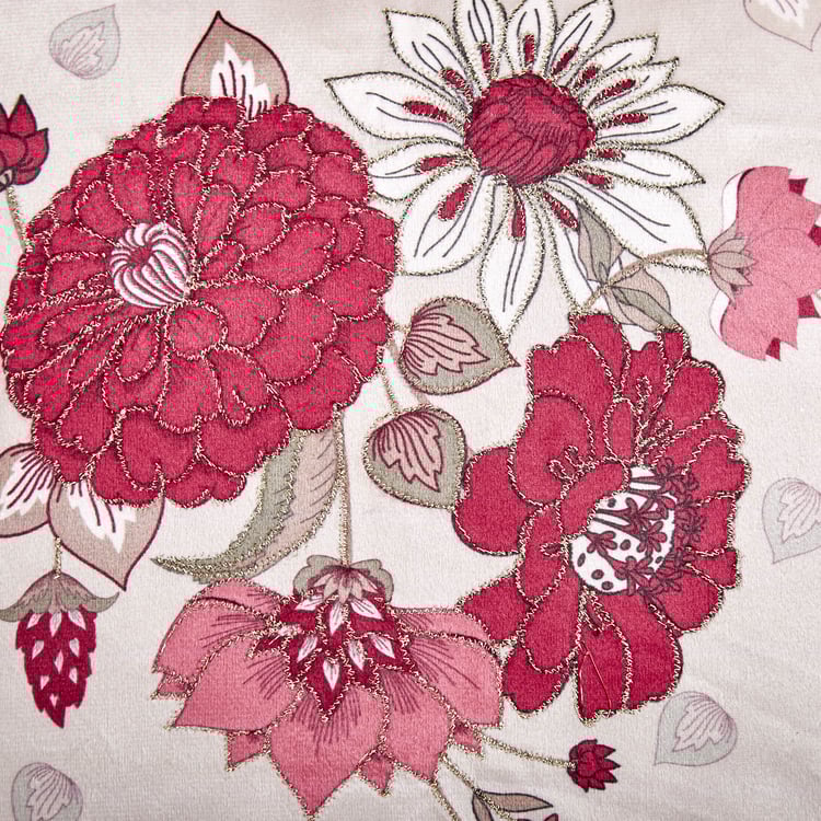 Extravagance Modern Majestic Floral Print Cushion Cover - 30x30cm