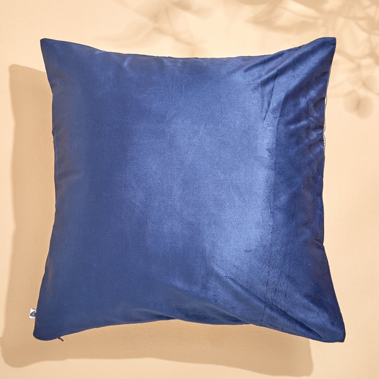 Extravagance Midnight Aura Beaded Cushion Cover - 40x40cm