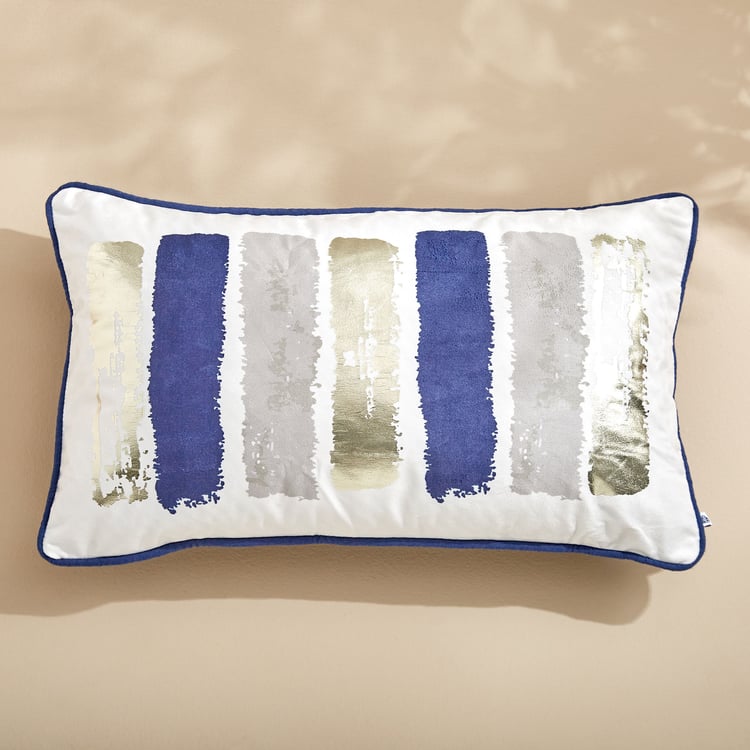 Extravagance Midnight Aura Printed Cushion Cover - 50x30cm