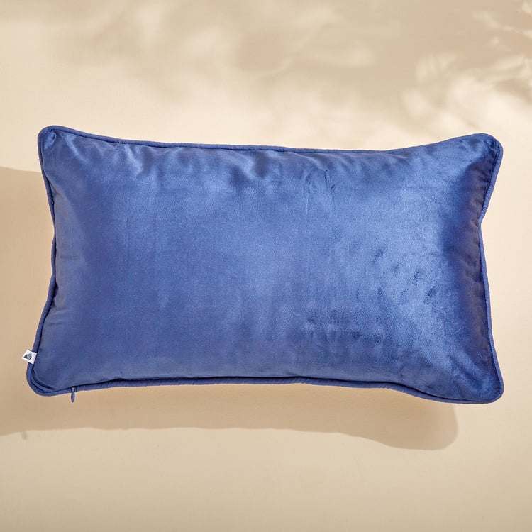 Extravagance Midnight Aura Printed Cushion Cover - 50x30cm