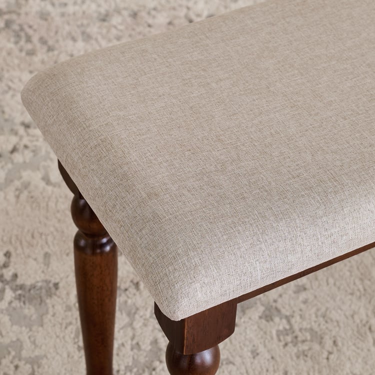 Helios Franklin Fabric Dining Bench - Beige