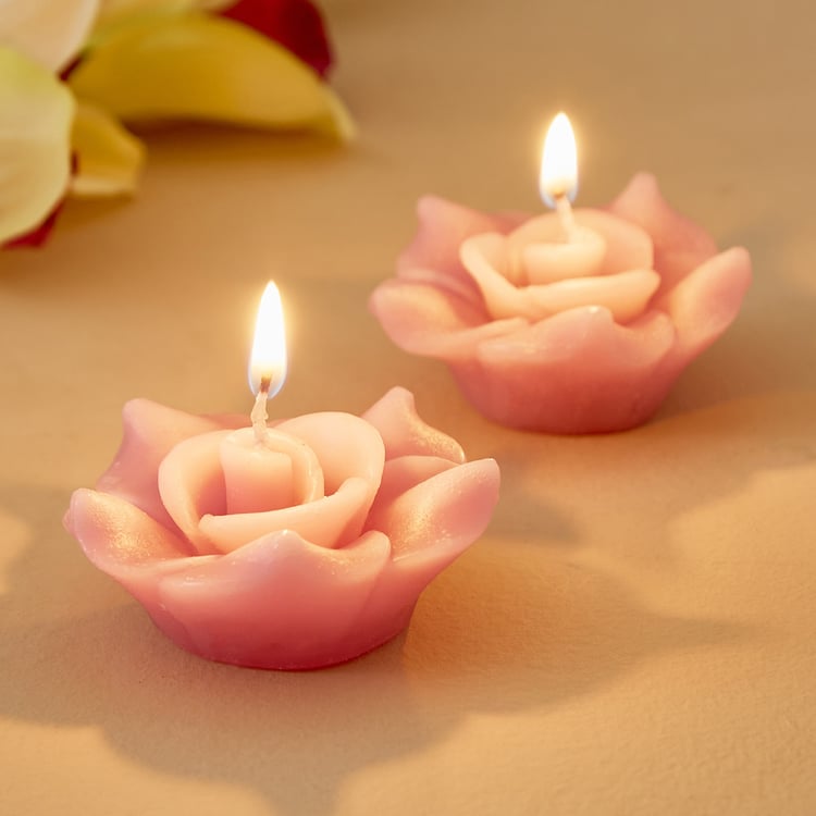 Moksha Set of 2 Floral Scented Floating Candles